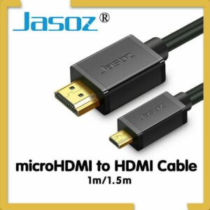 Micro HDMI to HDMI Cable Type D Male Jasoz Gold Plated Full HD 1080P Digital