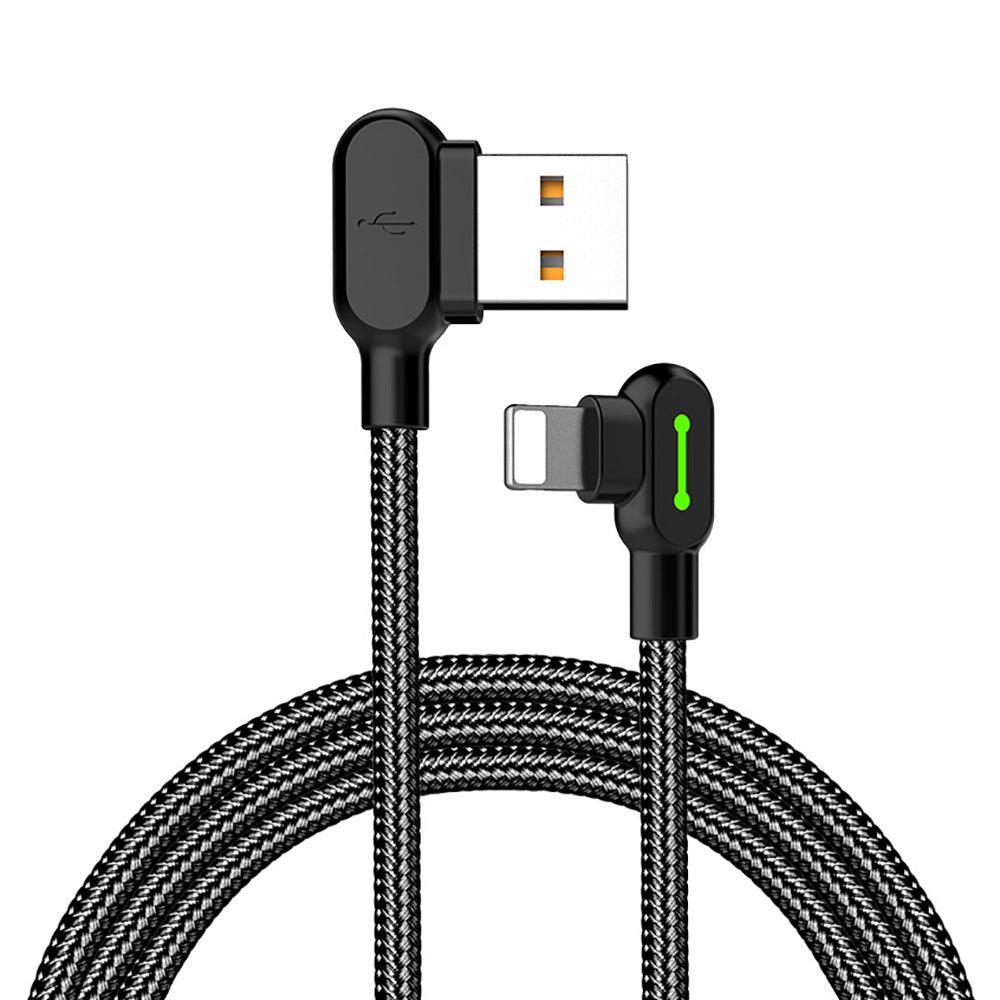 Mcdodo Fast Usb Cable Heavy Duty Charging Syn Charger Iphone 90 Degree Angle - Image 2