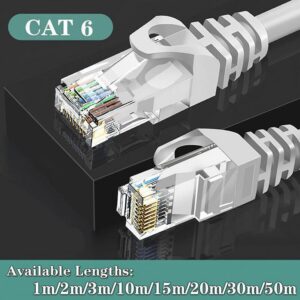 Cat6 Ethernet Cable RJ45 LAN Patch Lead 1m to 50m 1000Mbps Network Cable